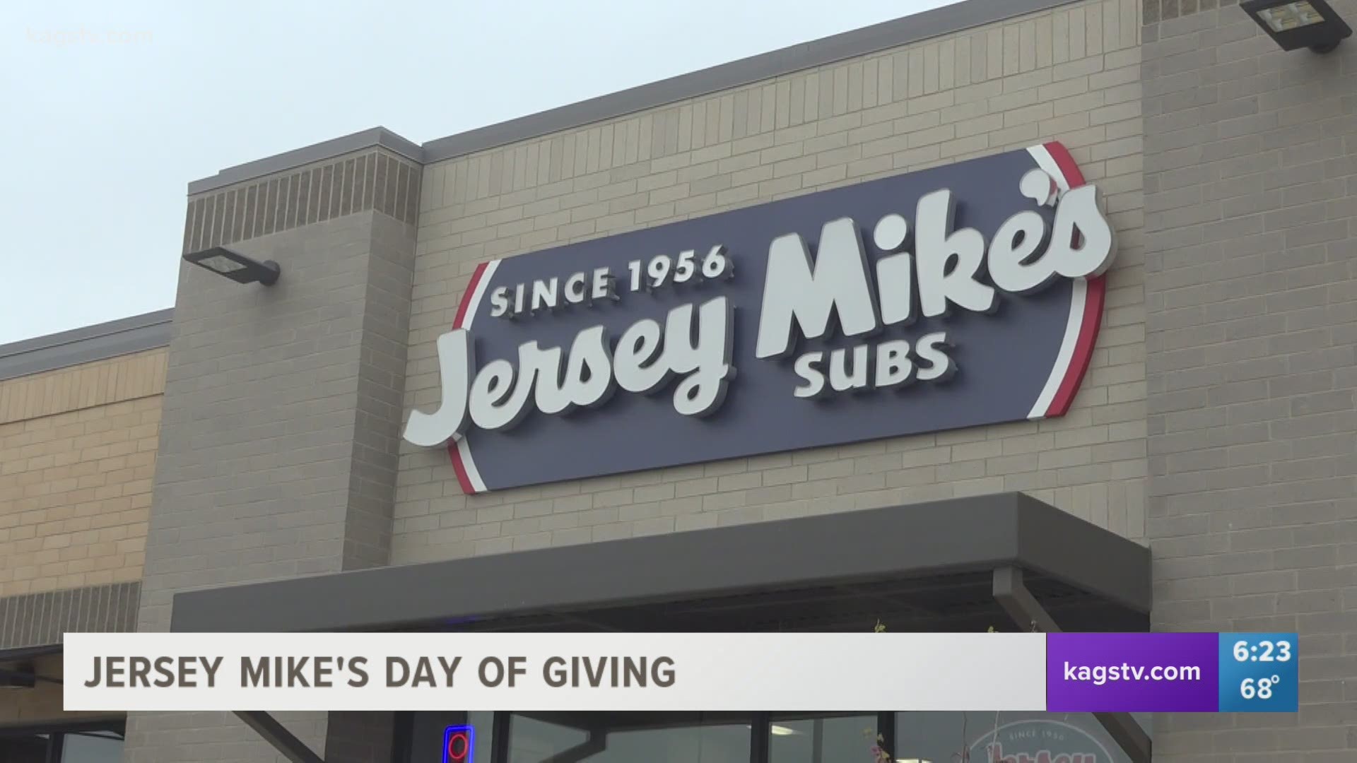 Jersey Mike’s Subs is doing a national day of giving on March 31 where each franchise donates 100% of their sales for that day to a charity.