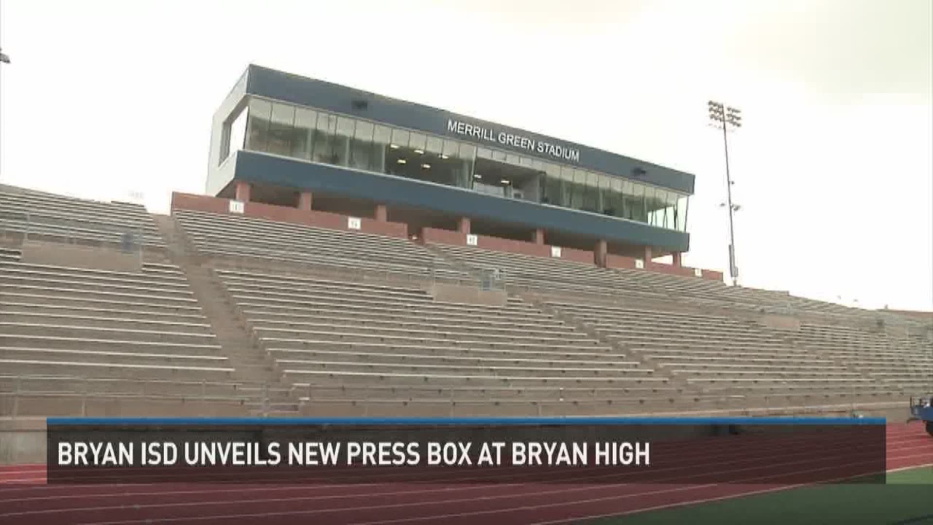 Bryan ISD held an open house to let the public see the new press box and Merrill Green Stadium.