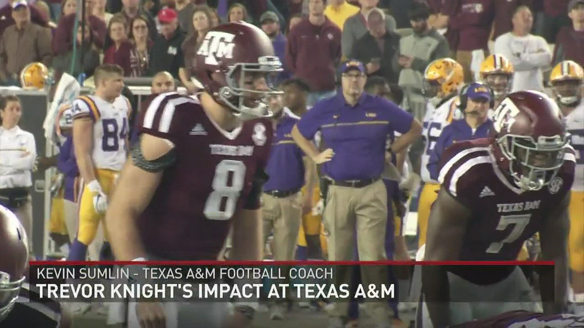 Trevor Knight was a huge piece in just a year for the football Aggies.