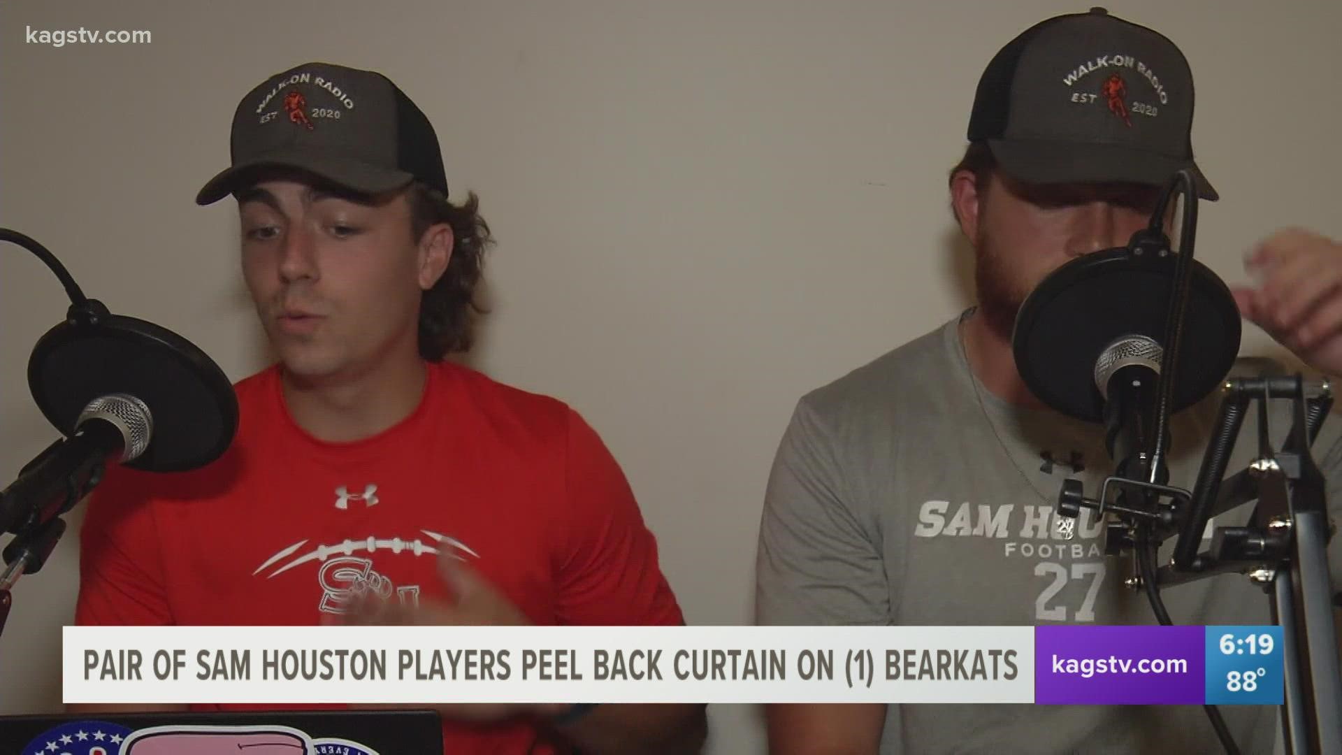 A pair of former walk-ons at Sam Houston are cashing in on the new name, image, and likeness rule by dominating the podcast airwaves.