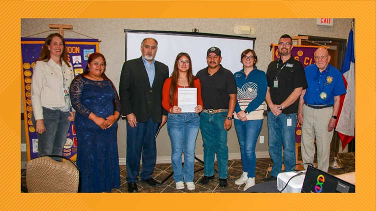 Rudder High School student receives Bryan Noon Lions Club CTE Student of the Year award
