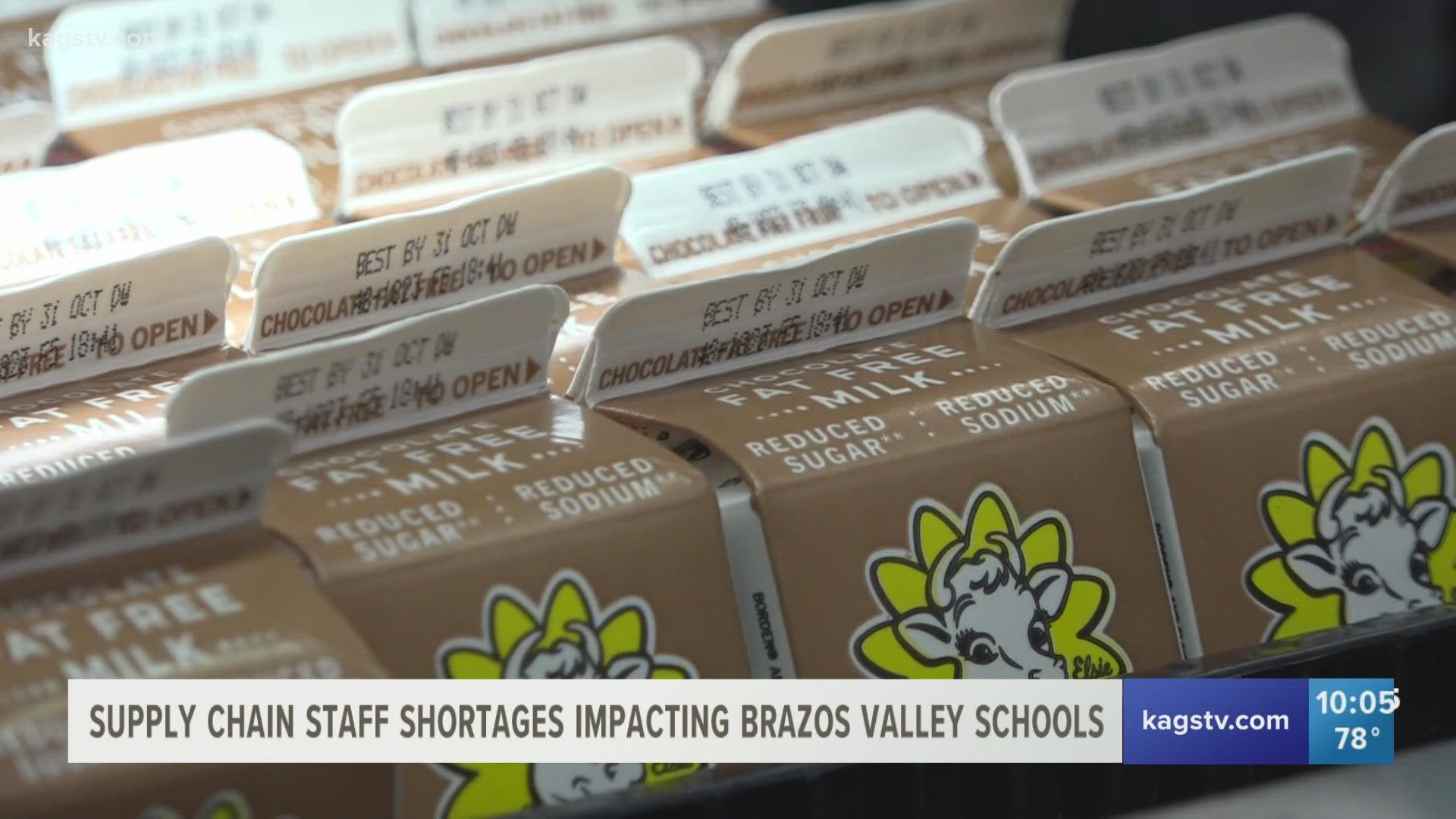 Thousands of students lunches are being affected but officials are working to find substitutions.