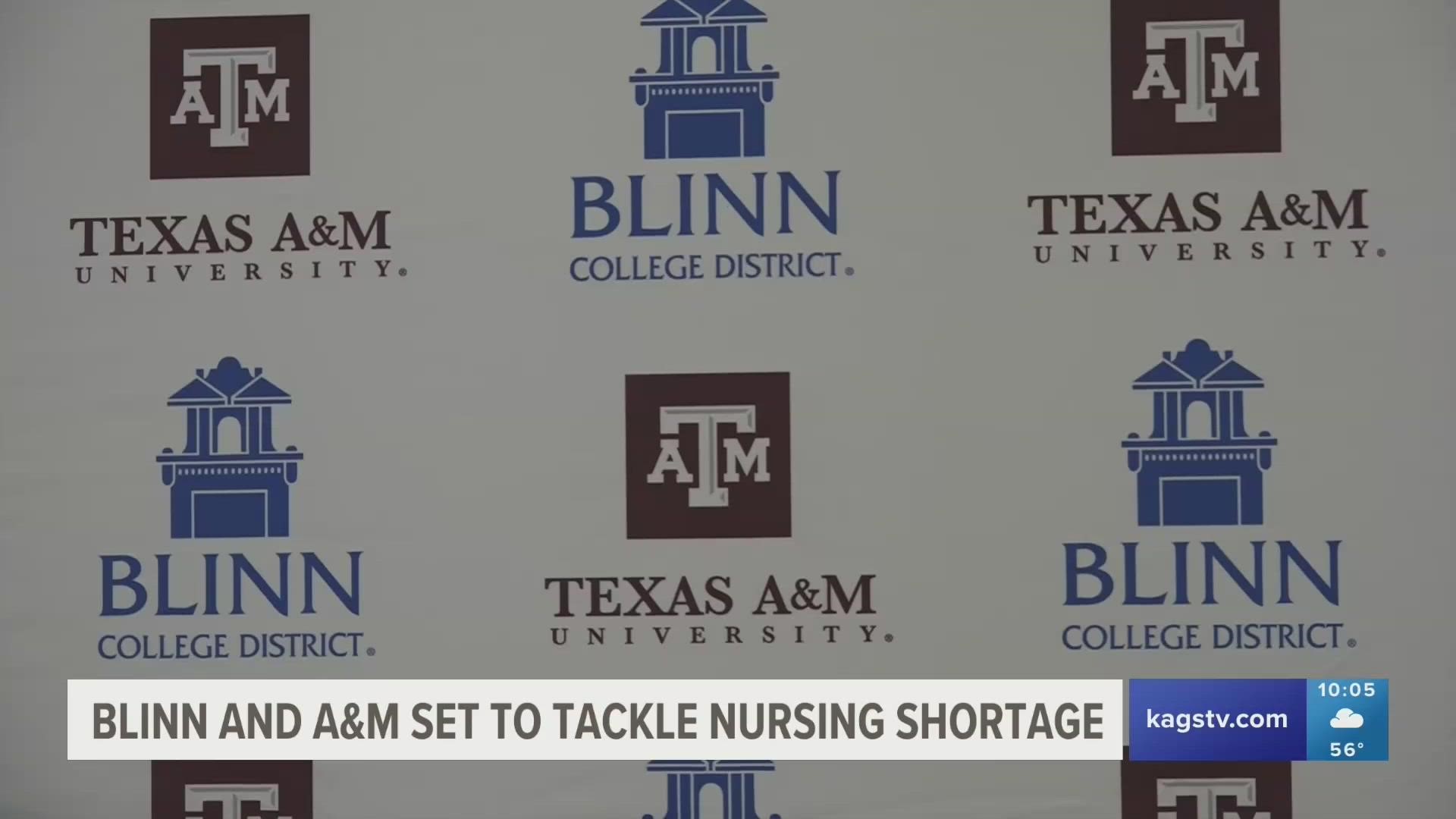 The program will allow Blinn students to earn their related Nursing associate and bachelor's degrees at a faster pace so they can enter the workforce sooner.