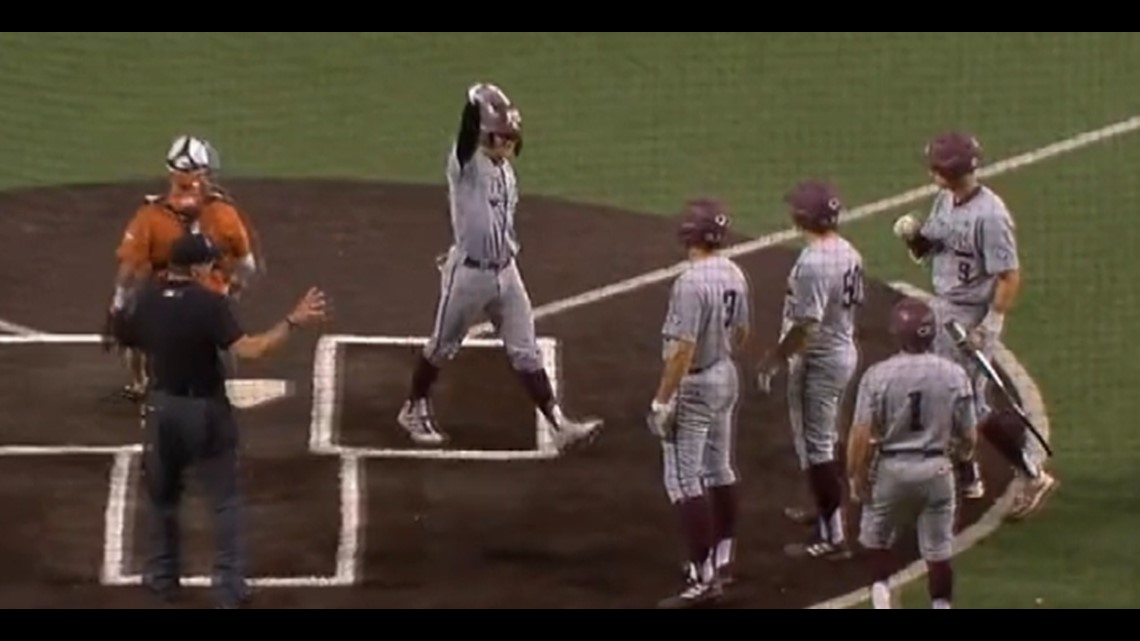 GRAND SLAM AND A CYCLE: Aggie baseball powers past Longhorns