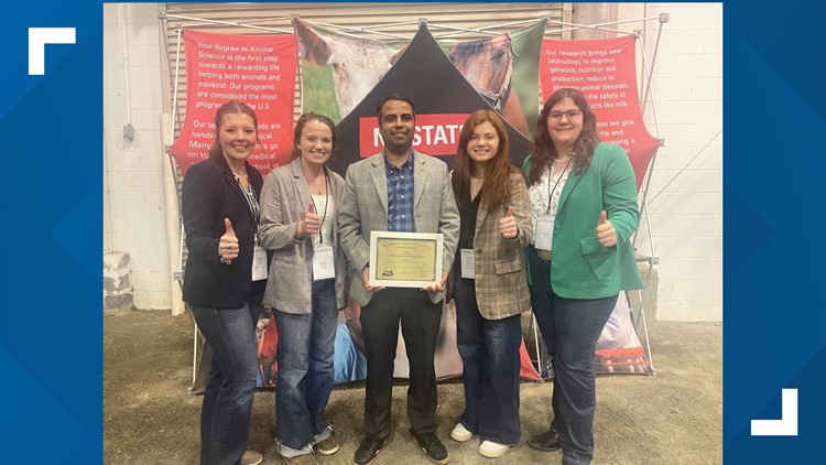 Texas A&M academic quadrathlon team secures first place in North Carolina animal science competition