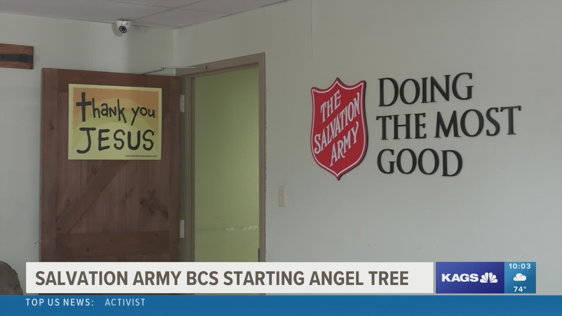 From now until December 10, the Salvation Army is having its annual Angel Tree program to give back to families in need.