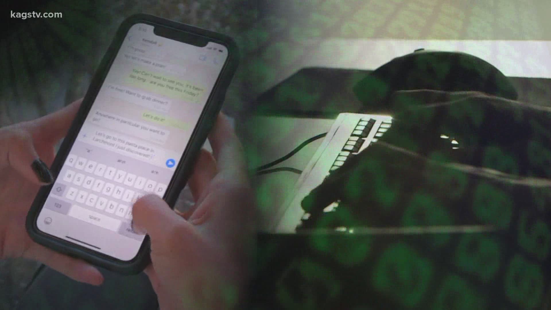The College Station Police Department wants you to be cautious when it comes to getting messages from people you don't know.