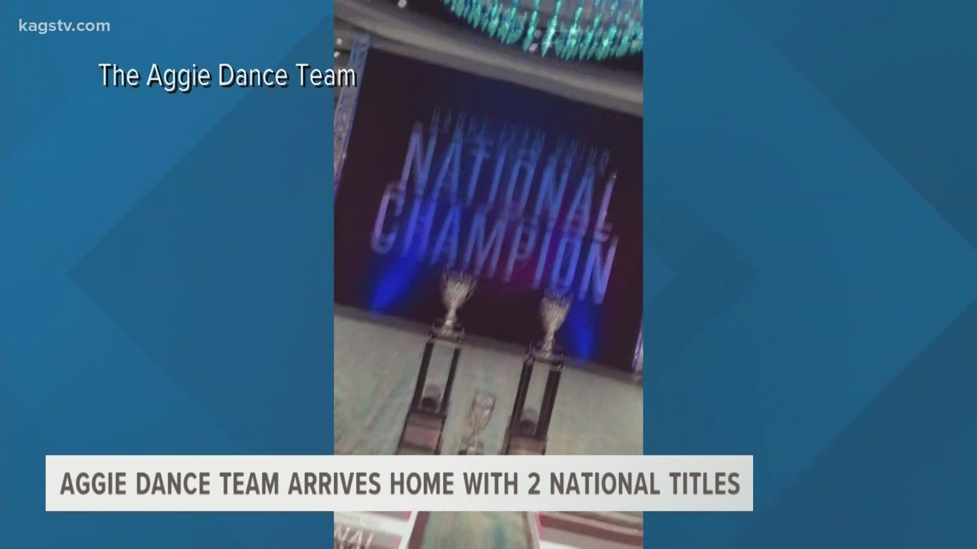 For the first time in 20 years, the Aggie Dance Team took their shot on a national stage and brought home not one, but two titles.