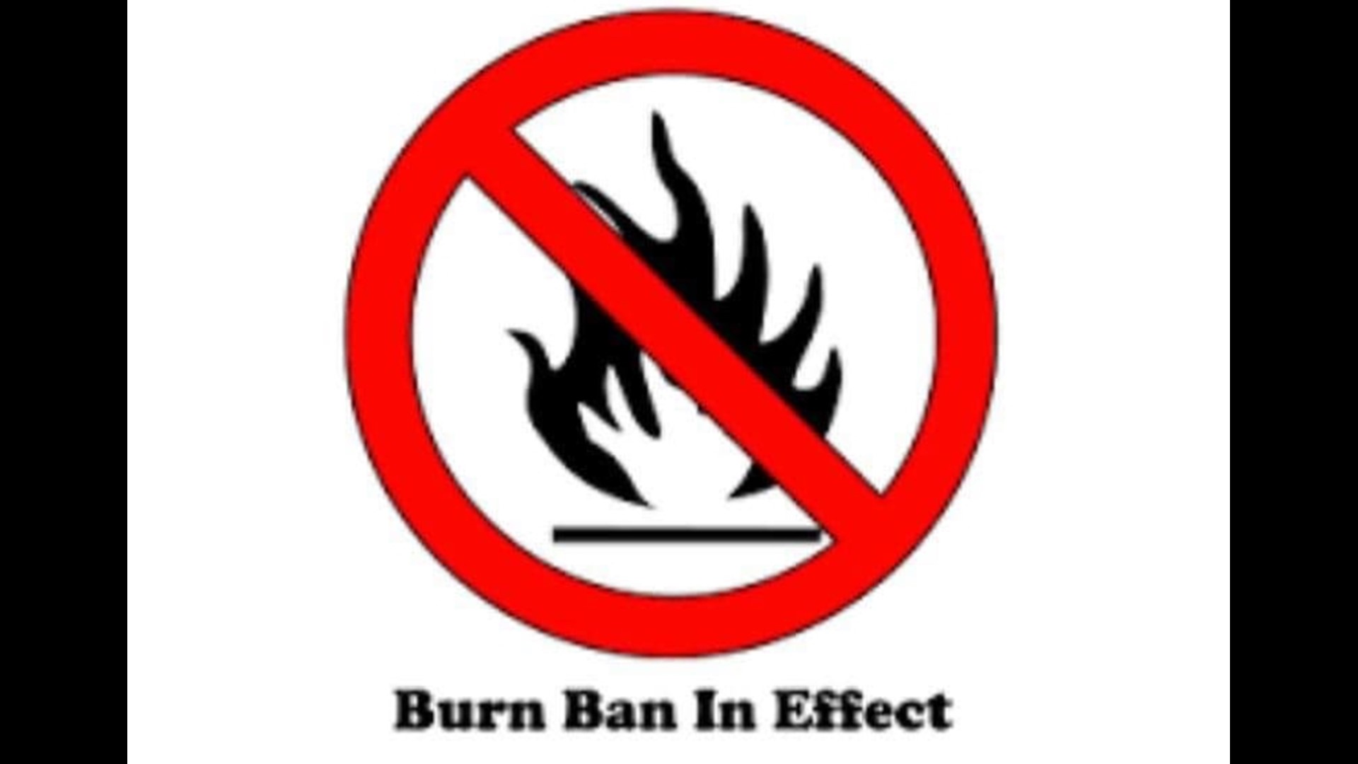 County officials issue burn ban