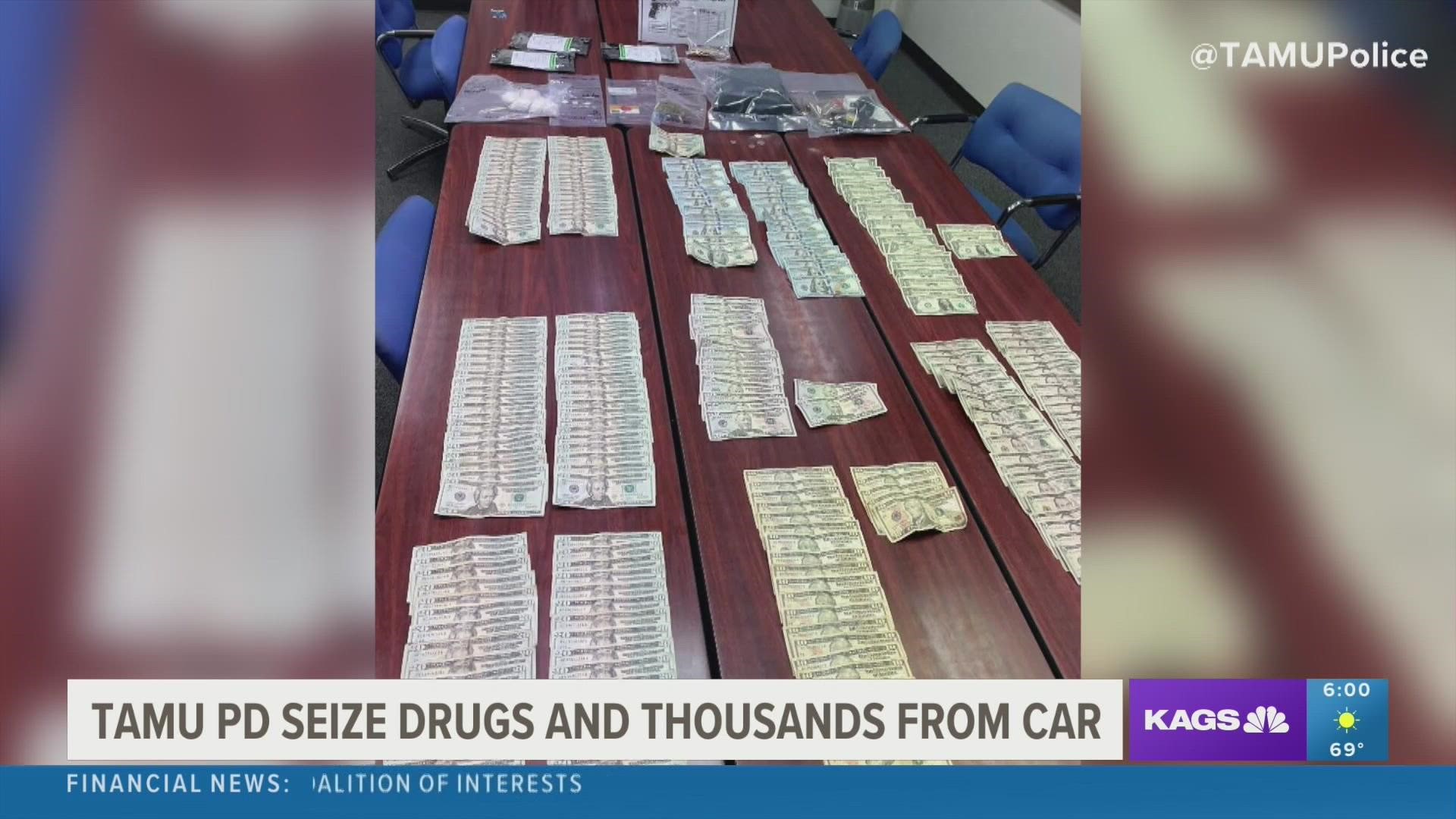A Twitter post from the TAMU Police Department shows a shocking image of the seizure.