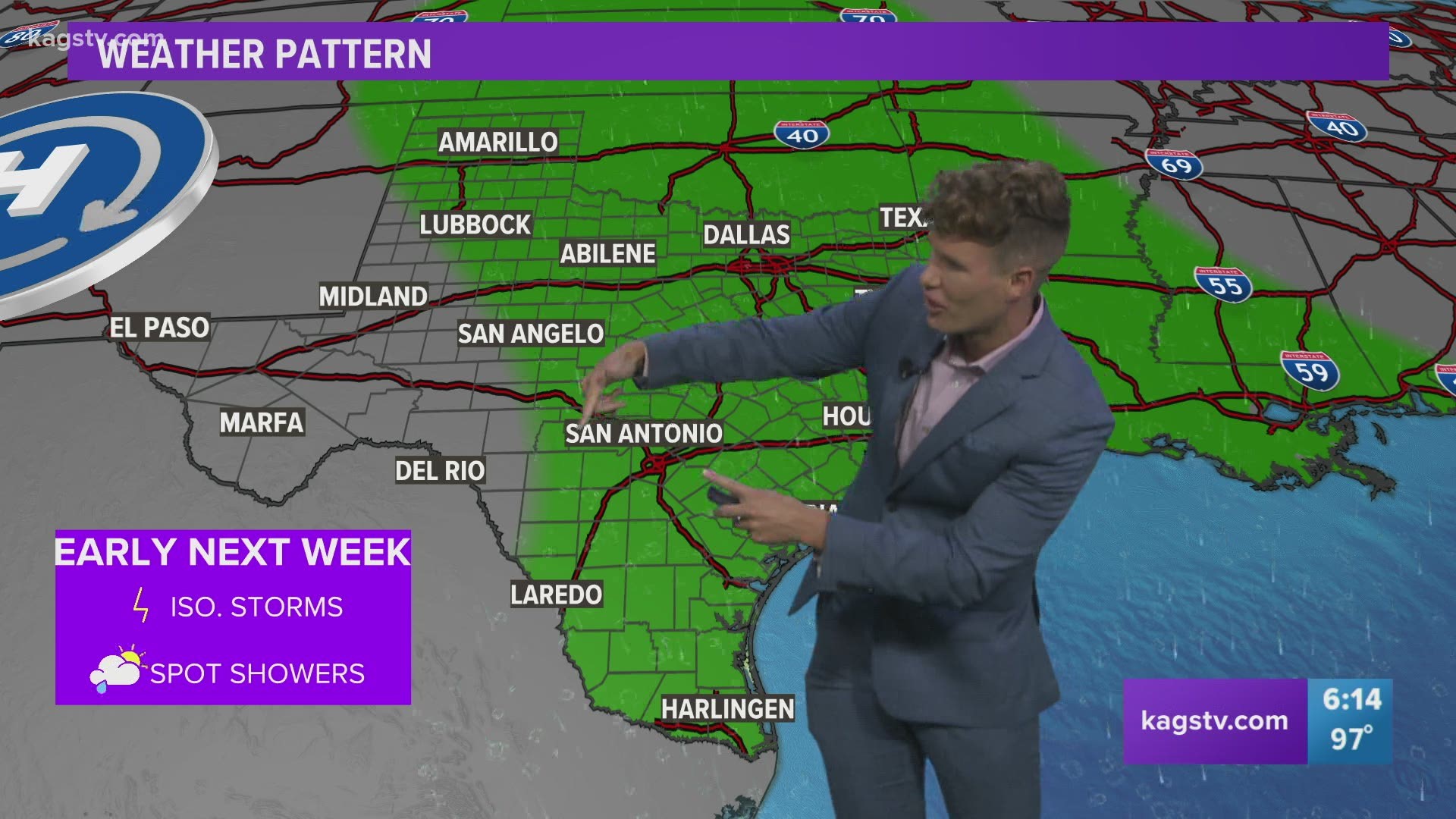 Thursday evening video forecast for the Brazos Valley