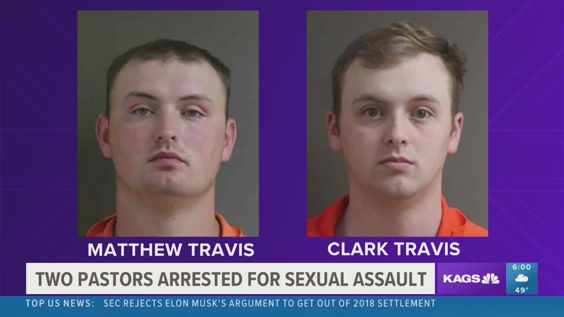 Clark and Matthew Travis of Centerville are charged with multiple counts of sexual assault of a child, according to the Leon County Sheriff's Office.