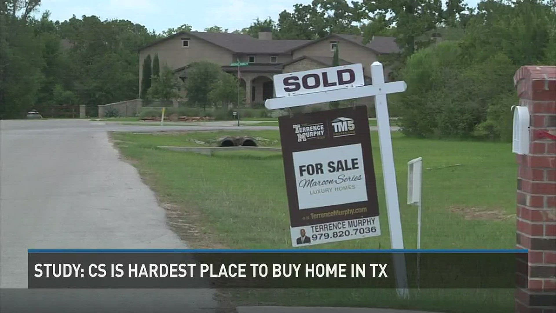 A new study shows Bryan/College Station is the hardest place to afford a home in the state.