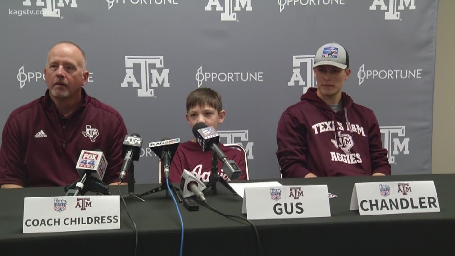 13-year-old Gus Kimbrough is battling Type 1 Diabetes, but he's now a member of the A&M baseball team.
