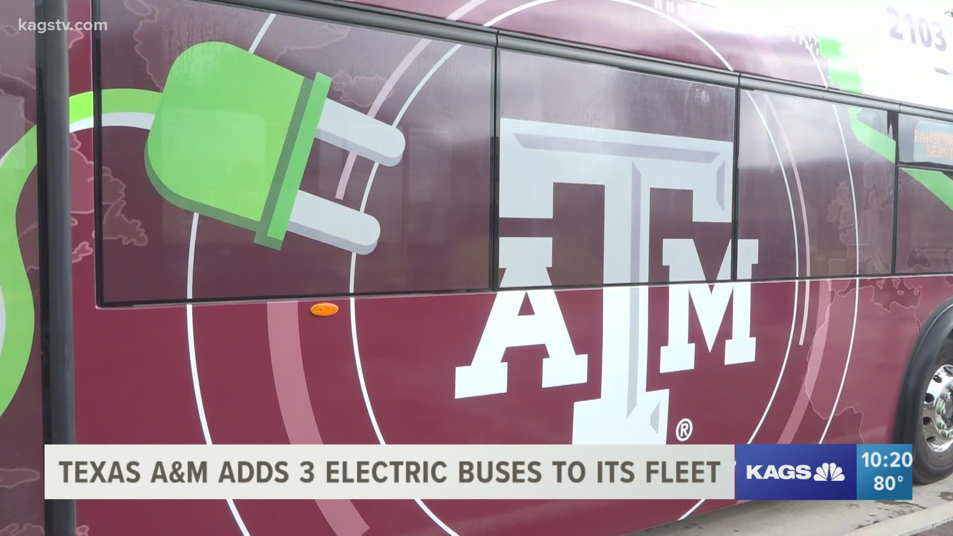 The electric buses are the first in the state. They were funded with the help of a $14 million grant from the Federal Transit Commission.