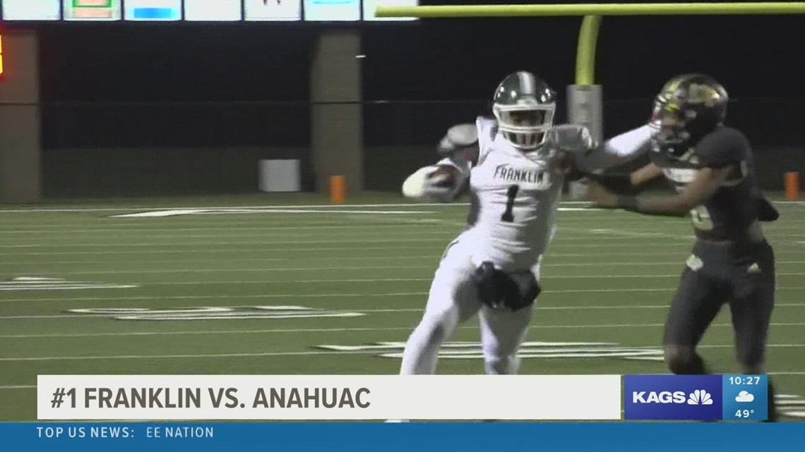 #1 Franklin outlasts Anahuac to win Area Championship