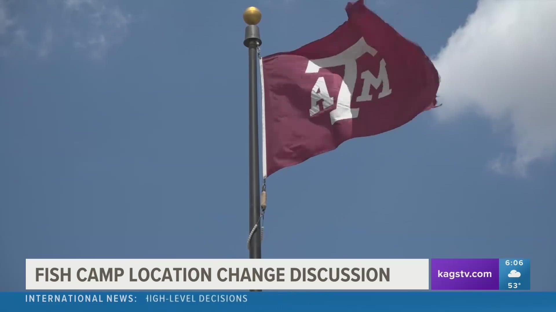 As Texas A&M's student population has grown, Fish Camp leaders have realized that the tradition is in need of a larger venue to host more incoming Aggies.