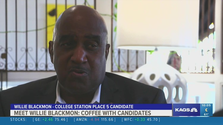 KAGS TV Coffee with Candidates: Meet Willie Blackmon, College Station City Council Place 5 candidate