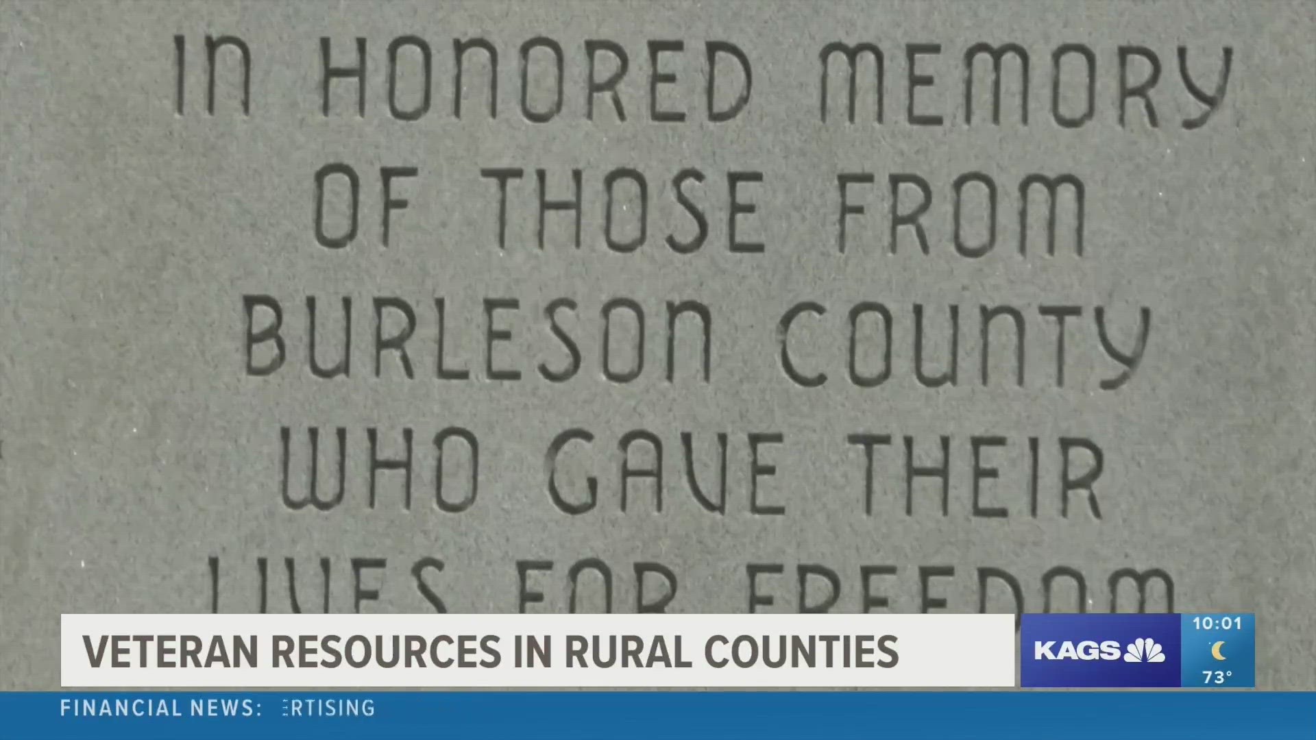 Tony Zaccagnino says that groups like the VFW, American Legion, and Disabled American Veterans are examples of places veterans can turn to in Burleson County.