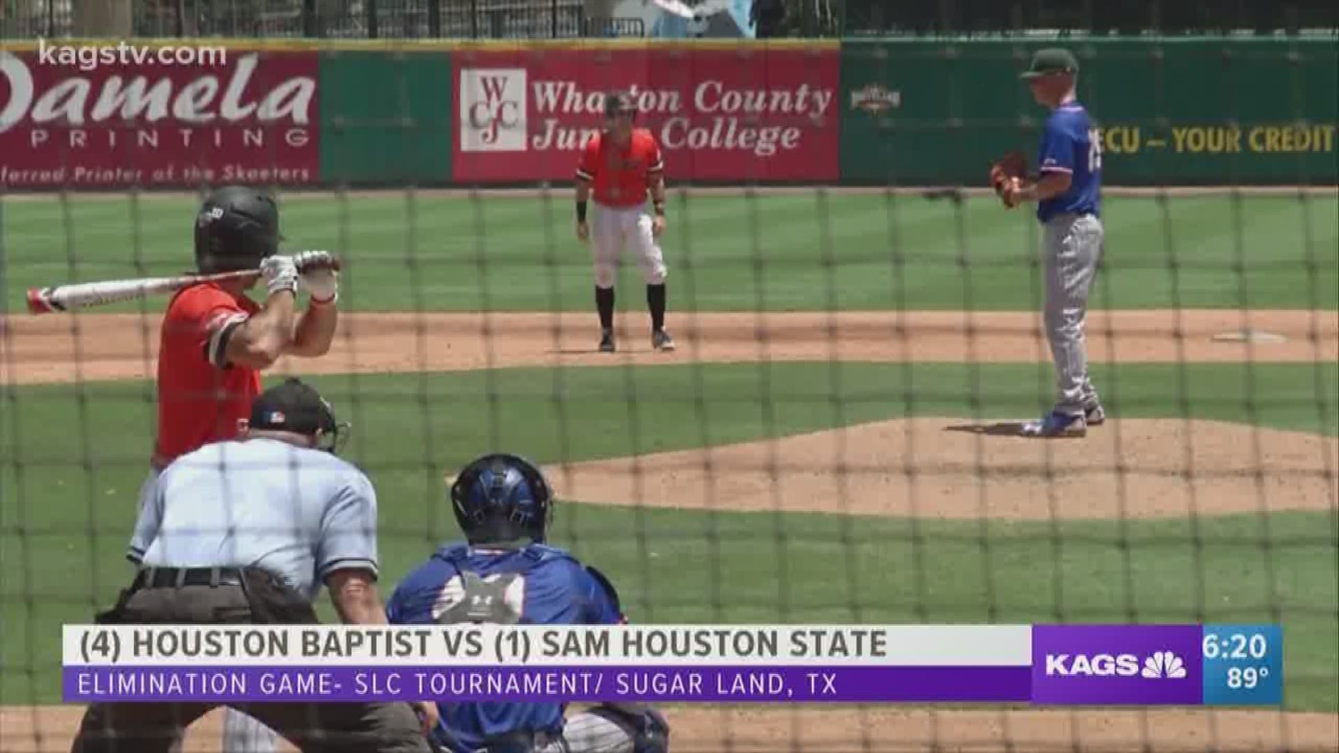 The Sam Houston State baseball team lost to Houston Baptist on Friday and was eliminated from the Southland Conference Tournament.