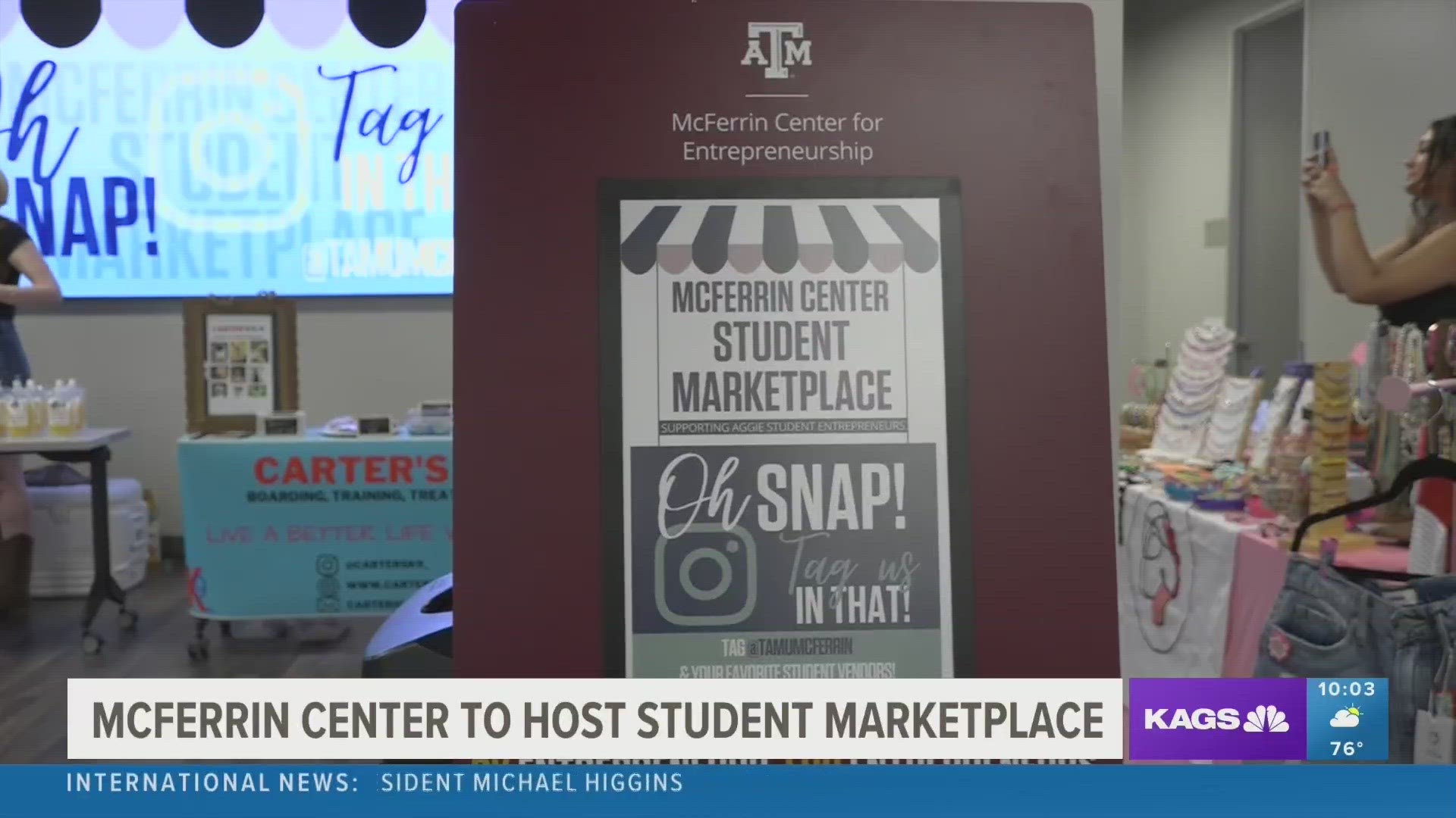 Since 2021, the student marketplace at Texas A&M has been a public event that features businesses run and operated by current Aggies.