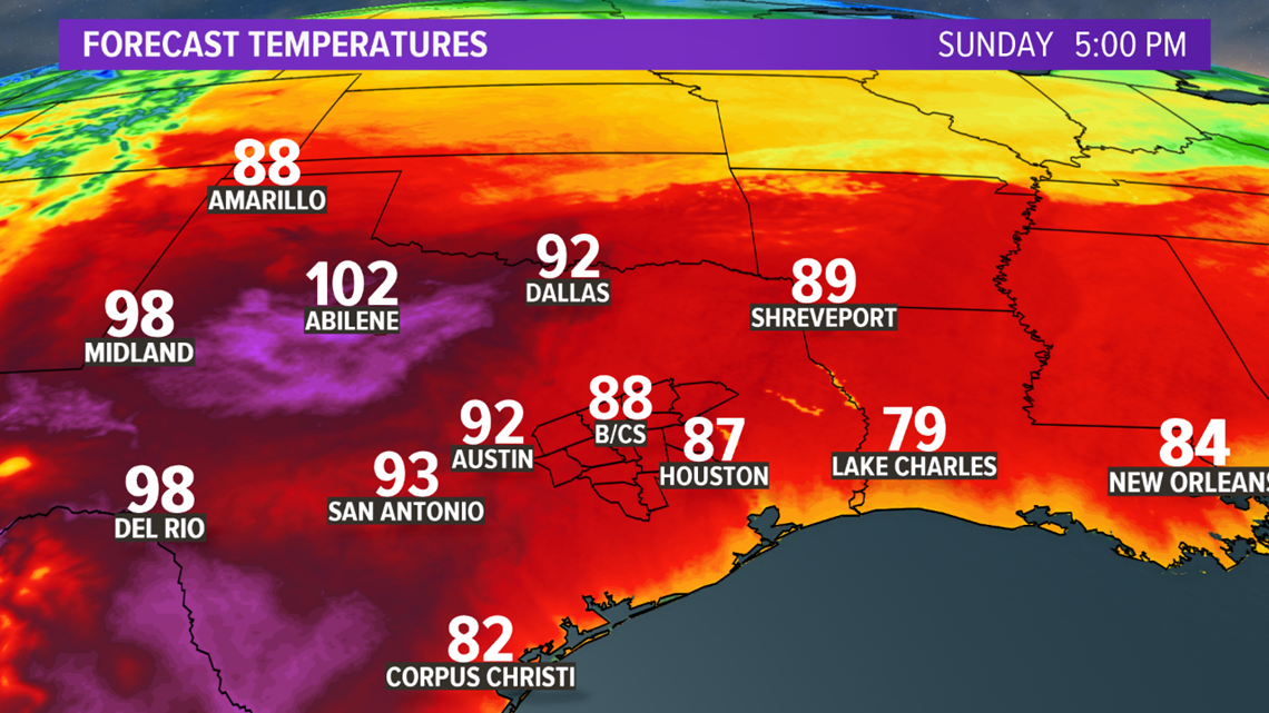 Hot temperatures stick around through the weekend into early next ...