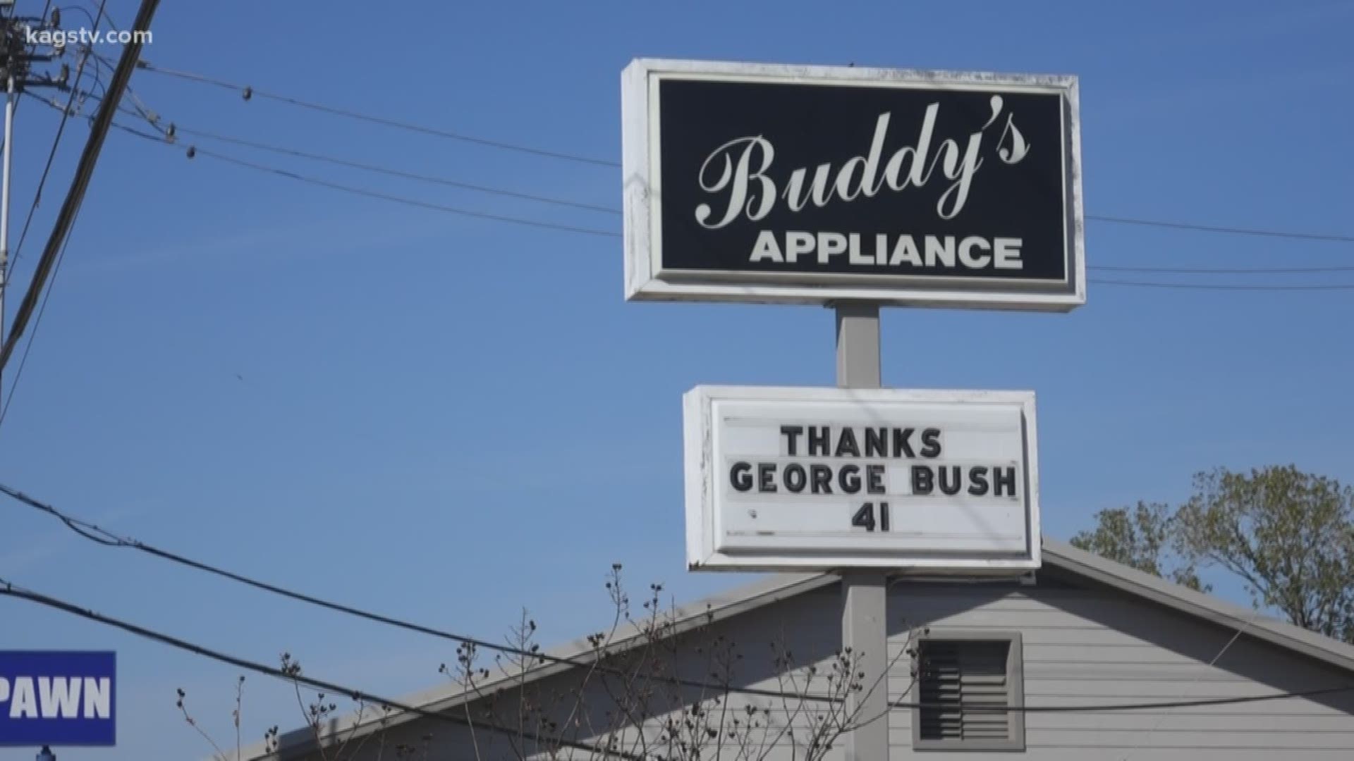 President Bush meant a lot to this community and we've seen memorials to him spring up around town both big and small.