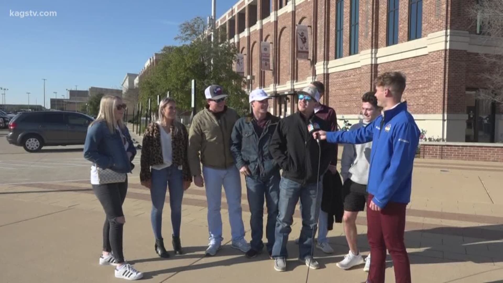 Christopher tests A&M students to see if they know their weather.