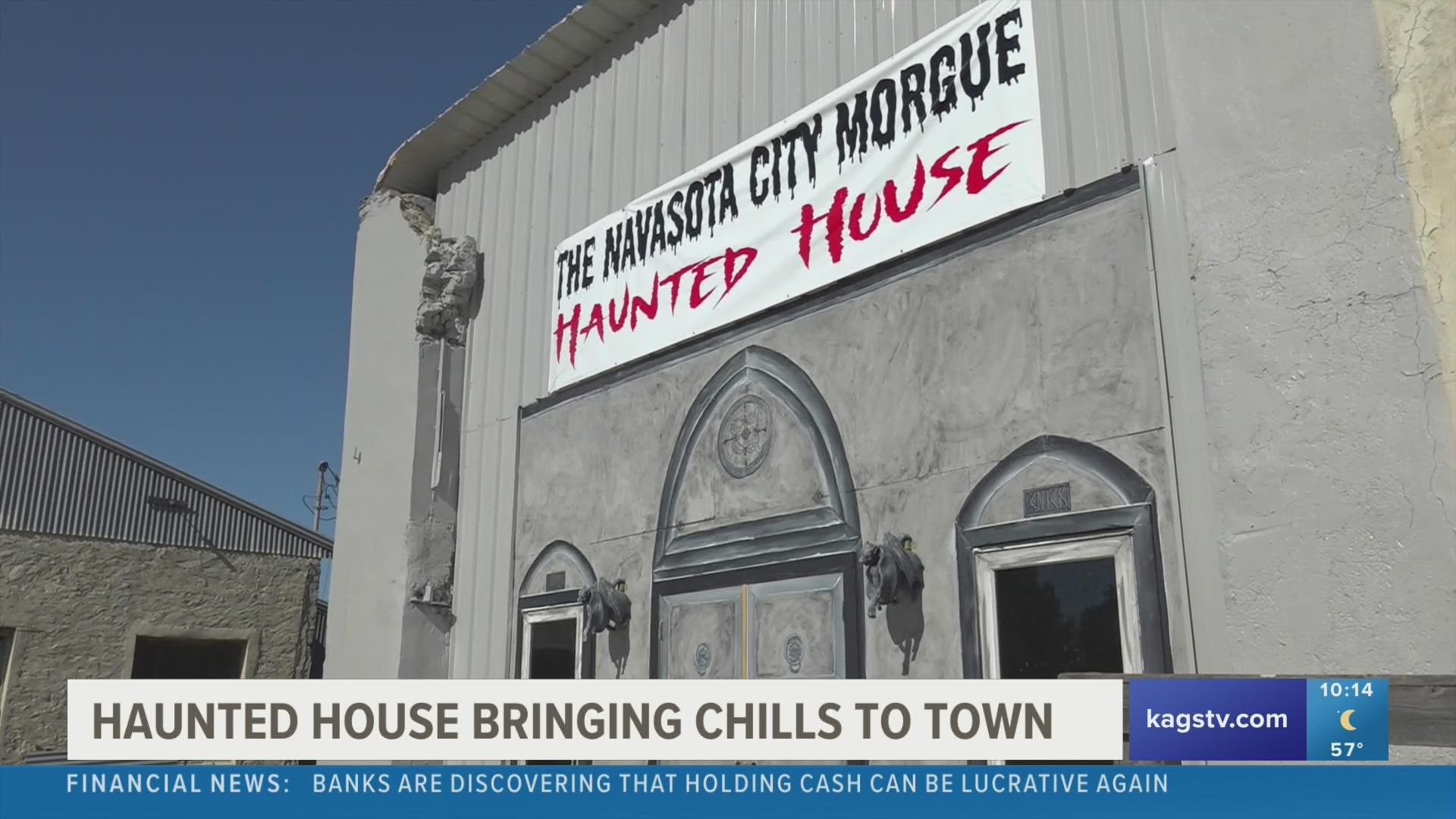 Rebekkah Morgan, manager of the Navasota City Morgue Haunted House, has opened up the location for the first time since the pandemic.