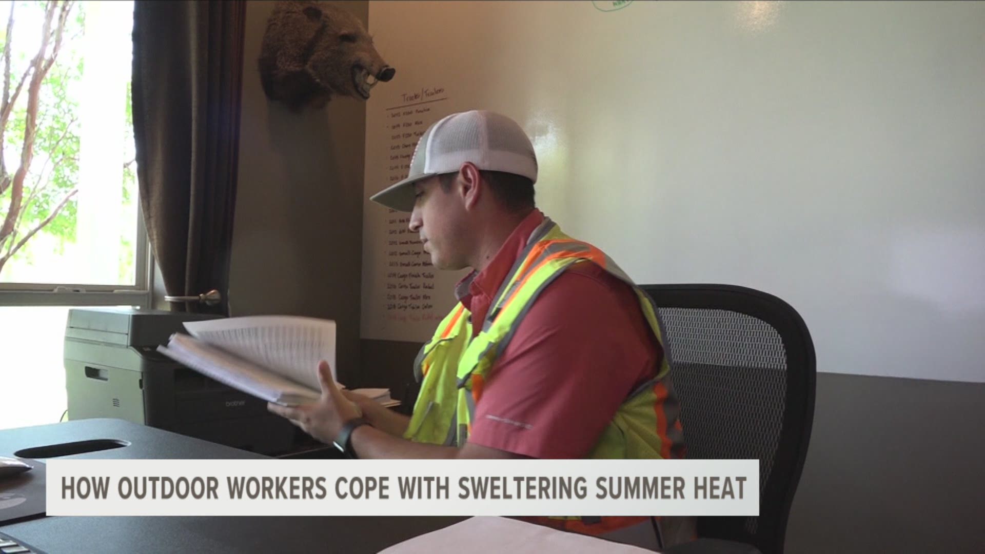 Heat waves and hot weather woes wont stop these workers.
