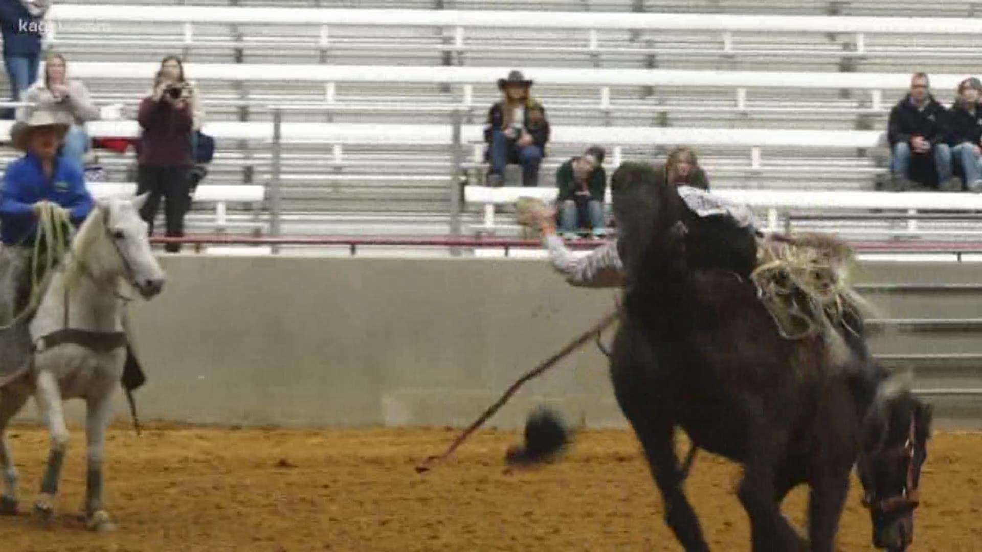 At the Expo Center, the A&M Rodeo team are hosting the NIRA Rodeo and there's a lot on the line.