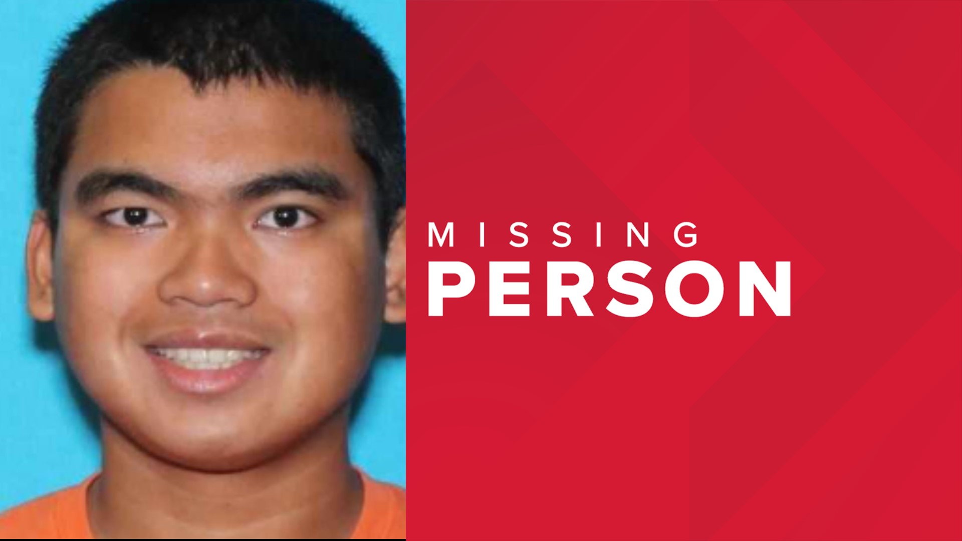 College Station Police said Adrian James Menorca Alambatin went missing around July 4 and was last seen on 1000 block of Guadalupe Drive.