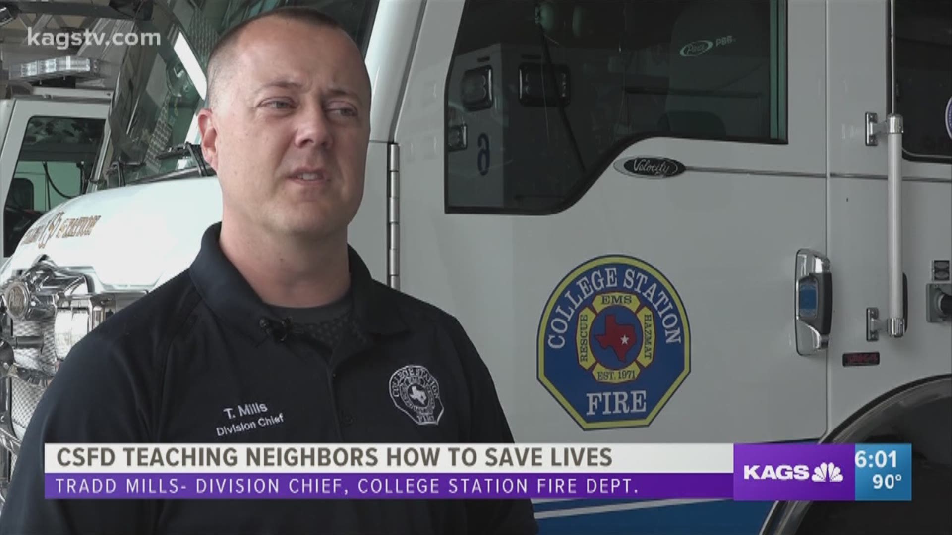 The College Station Fire Department spend the day teaching members of the community how to intervene before help arrives.