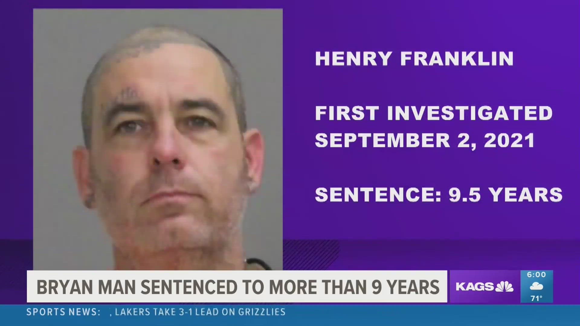 Three local law enforcement agencies came together to bring Henry Franklin to justice, according to the Brazos County DA.