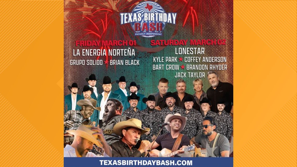 Texas Birthday Bash event lineup announced