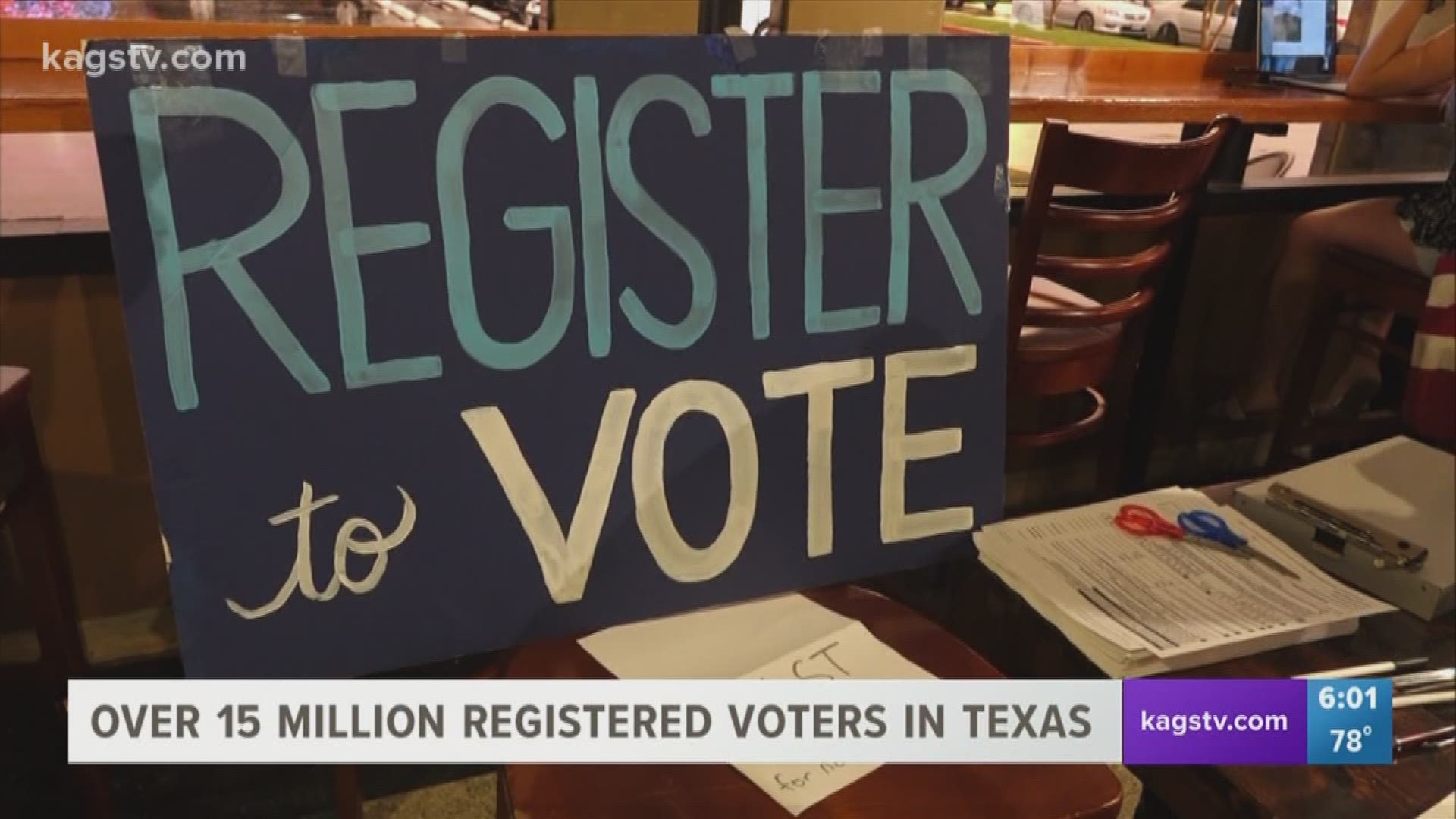 More than 110 thousand people are now registered to vote in the Brazos County.