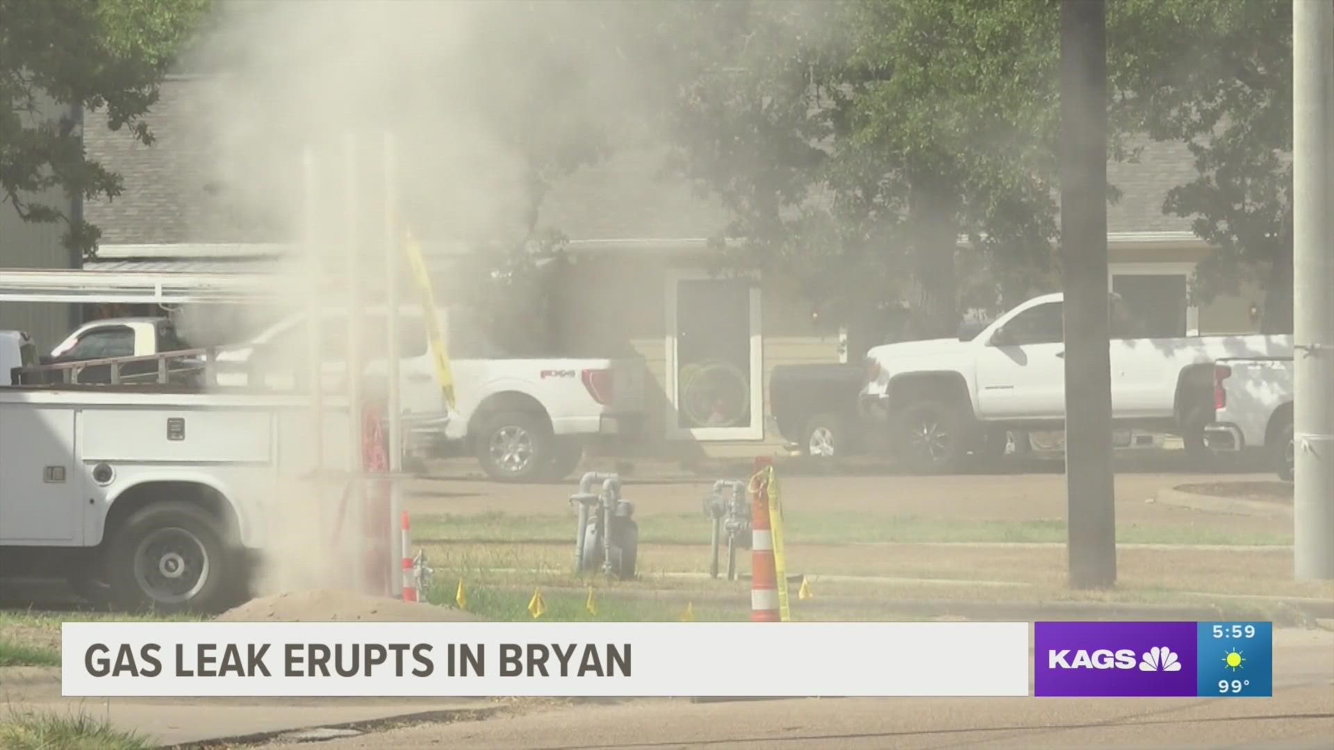 Five businesses in the area were closed for approximately five hours, according to the Bryan Fire Department.
