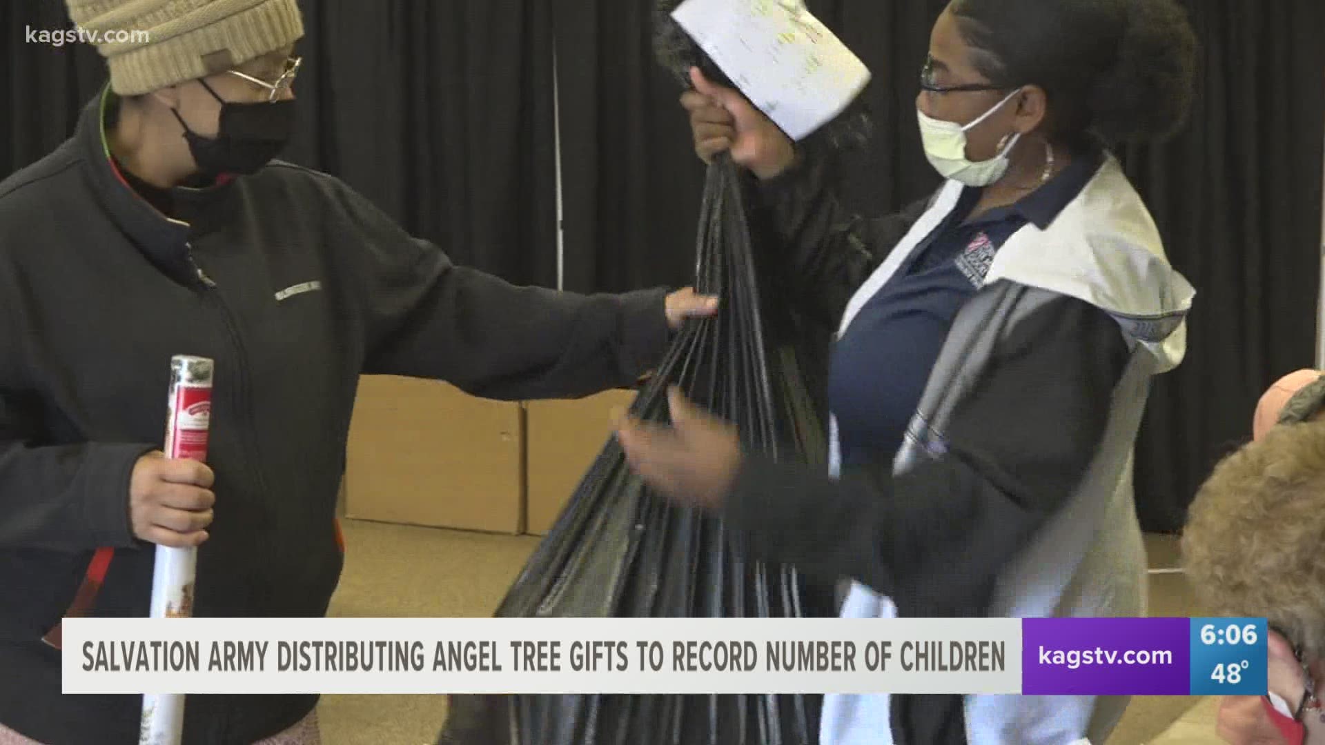 The organization donated gifts to more than 2,300 children this year.