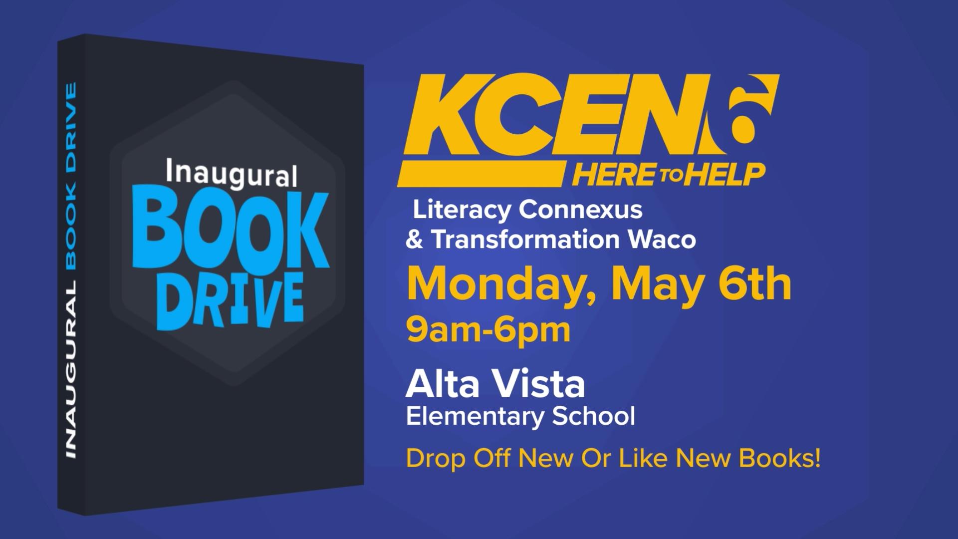 The Waco Community Book Drive is taking place May 1 to May 14. KCEN 6 News is a partner.