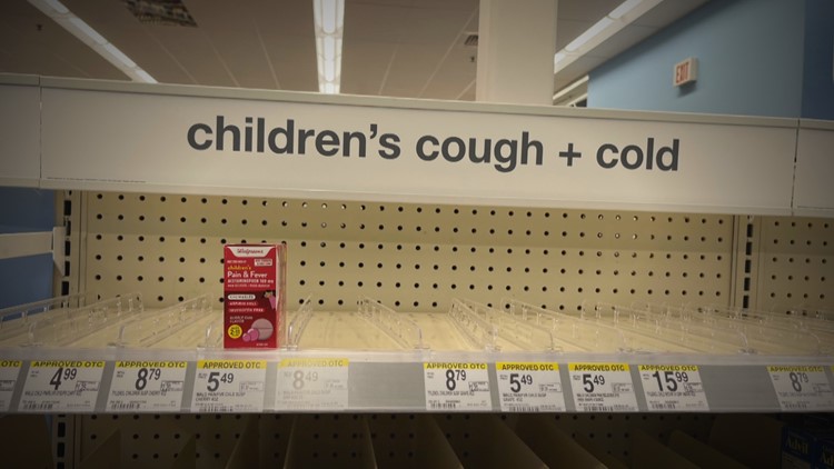 Parents looking for Children's Tylenol or Motrin may find empty shelves