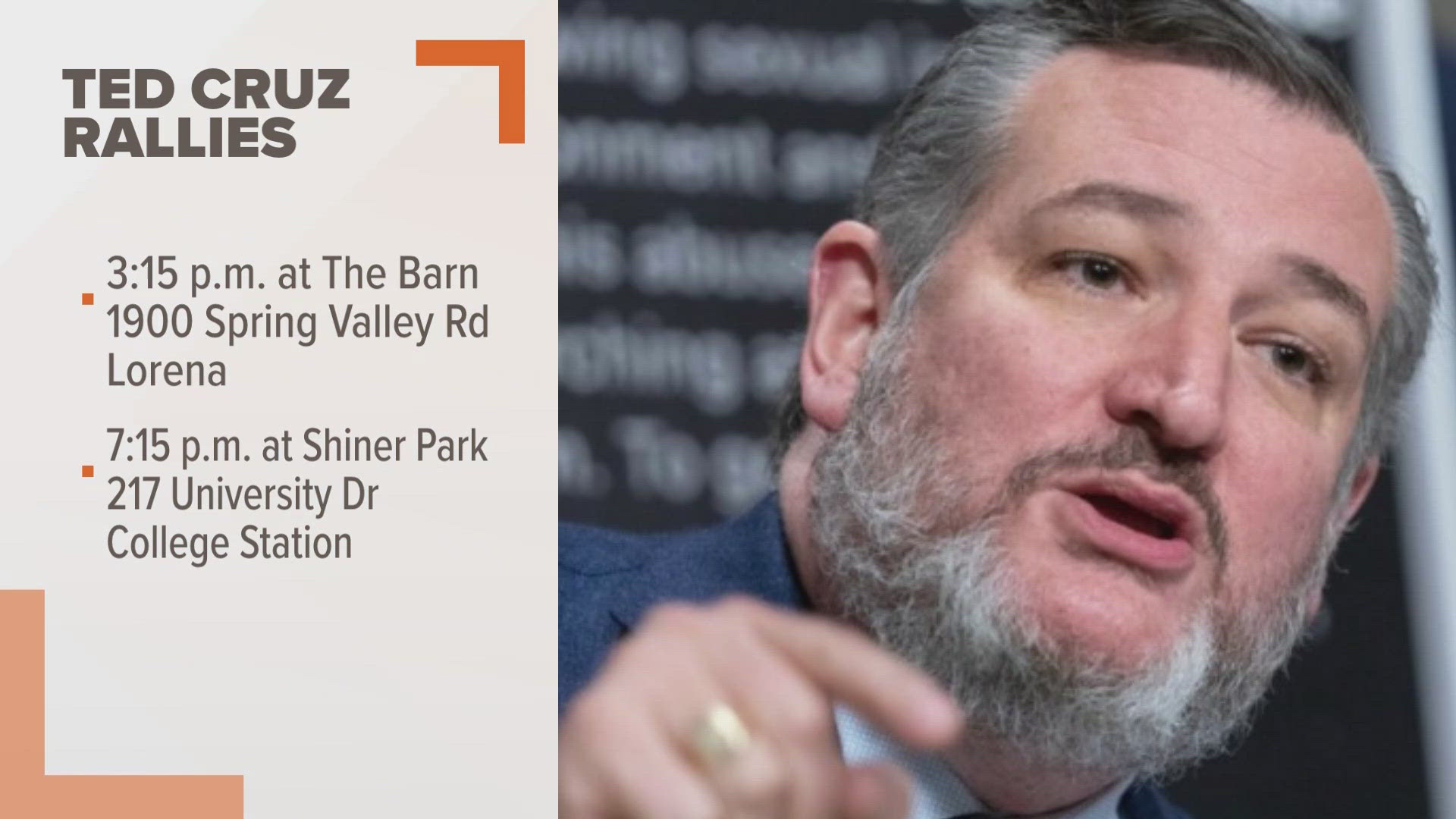 Ted Cruz bus tour to make stops in Lorena and College Station, TX