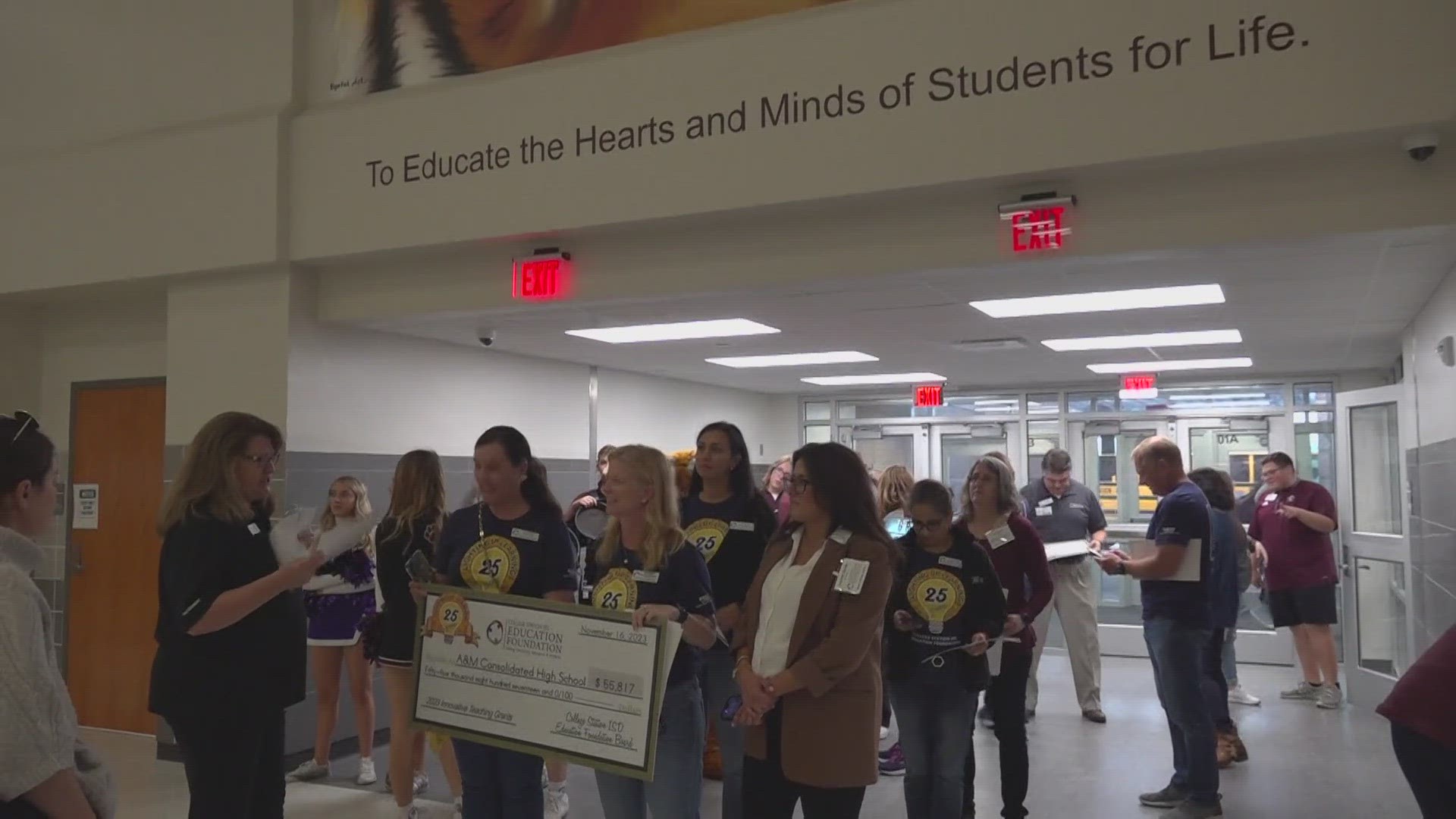 CSISD teachers are surprised with thousands of dollars for a wide range of programs.