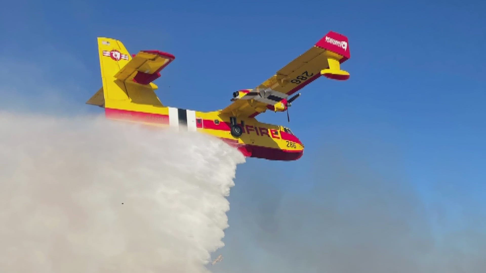 State resources like thirty aircrafts at 10 airports across the state, have been applied to help local fire departments put fires out.