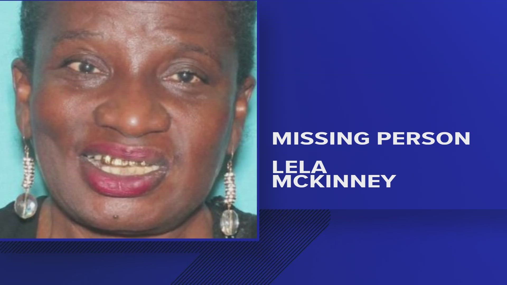 65-year-old Lela McKinney reportedly went missing from the Dallas area on Aug. 3. Police believe she may be in Waco.