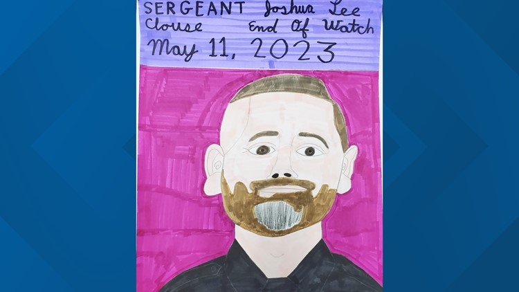 Special Olympics athlete sends drawing of fallen officer to Cameron PD