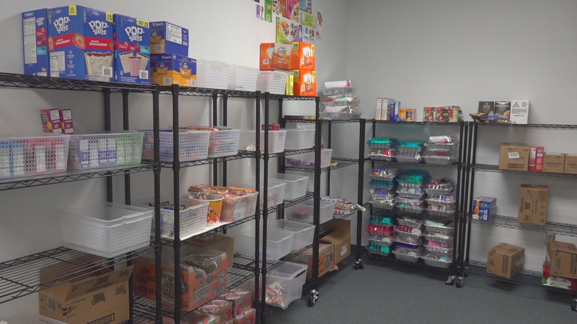 According to general store coordinator and sixth-grade English Language Arts teacher Lauren Cummings, the school's food pantry relies entirely on donations.