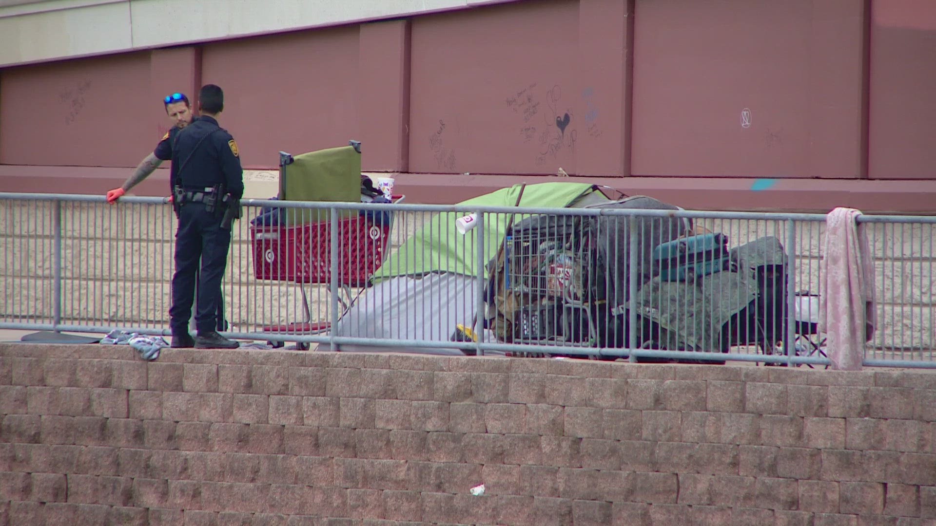 Police respond to violent attack between homeless individuals | kagstv.com