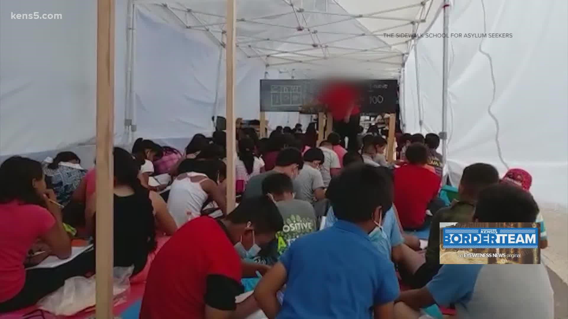 Thousands of migrants are staying in Mexico camps near the border, where they risk the threat of kidnappings or worse.