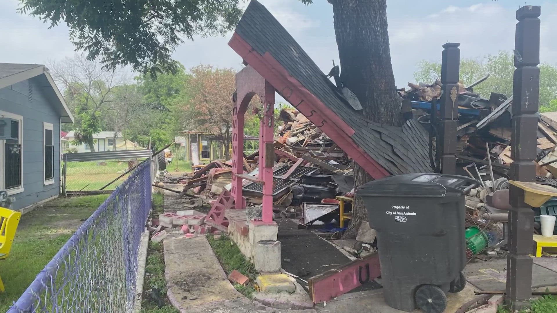 San Antonio city officials say they had to demolish the house for safety reasons. The family of the 86-year-old says the process needs to change.