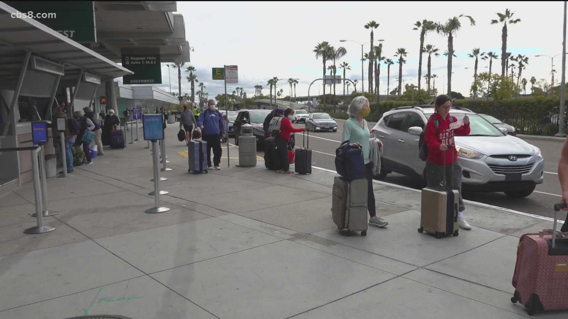 A CBS 8 source said since Christmas, "TSA San Diego has had 20 officers test positive for COVID and five others [are] quarantined for each case."